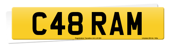 Registration number C48 RAM